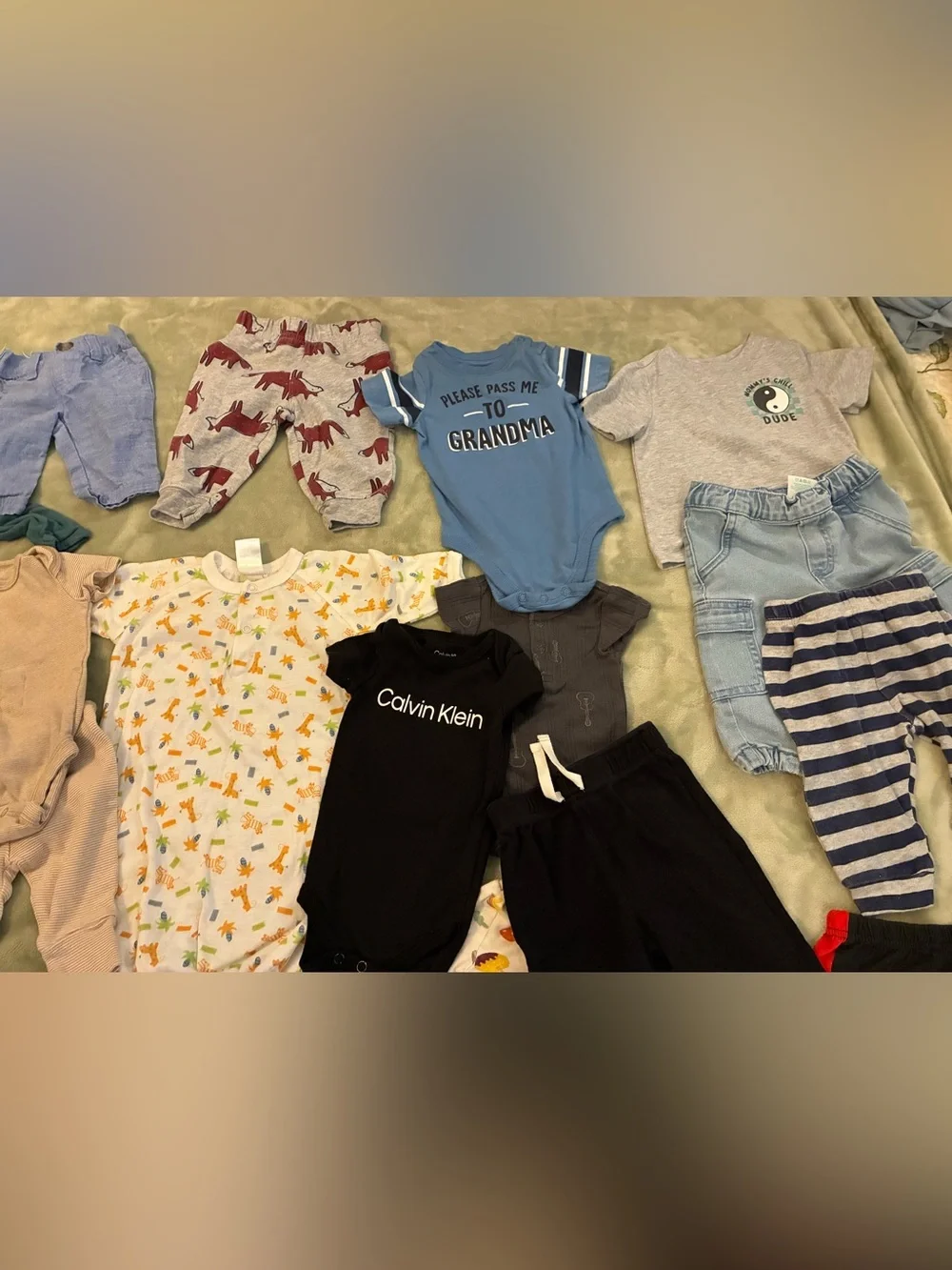 Mixed Baby Boy Sizes Newborn - 6 Months Clothing Lot - Multicolor 28 Pieces - Picture 4 of 7